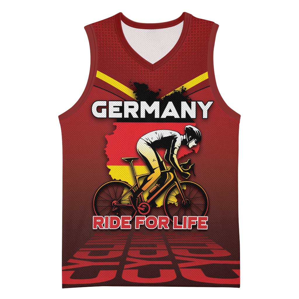 Personalized Germany Cycling Basketball Jersey Ride For Life - Wonder Print Shop
