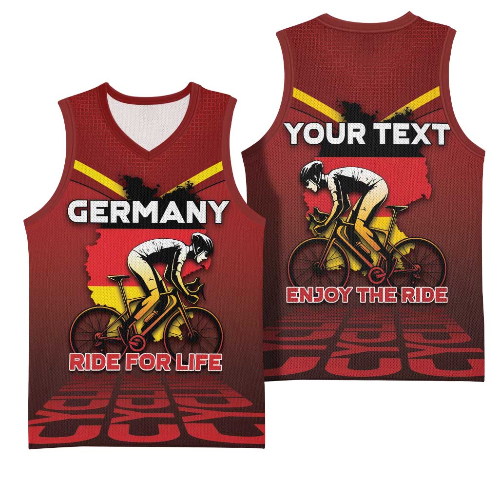 Personalized Germany Cycling Basketball Jersey Ride For Life - Wonder Print Shop