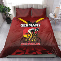 Germany Cycling Bedding Set Ride For Life - Wonder Print Shop