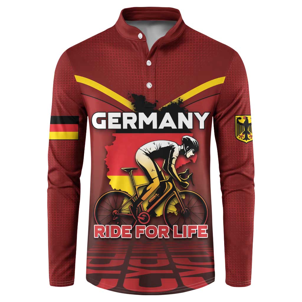 Personalized Germany Cycling Button Sweatshirt Ride For Life - Wonder Print Shop