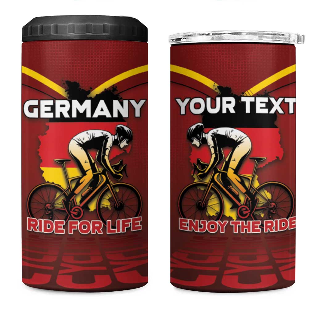 Personalized Germany Cycling 4 in 1 Can Cooler Tumbler Ride For Life - Wonder Print Shop