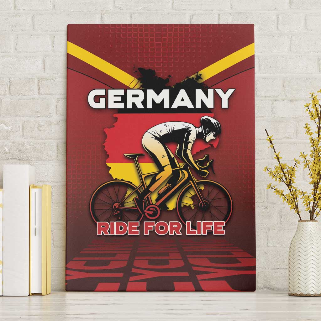 Germany Cycling Canvas Wall Art Ride For Life - Wonder Print Shop