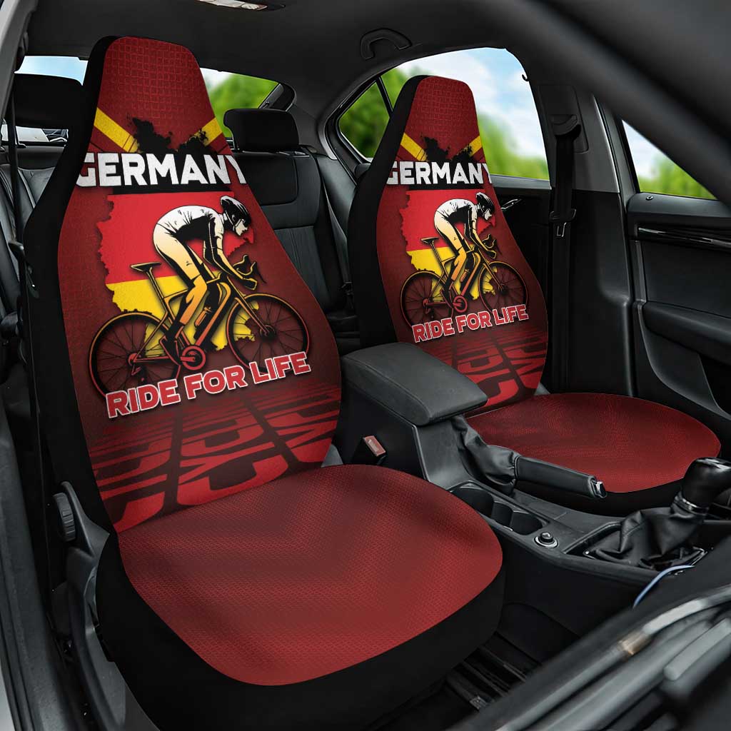 Germany Cycling Car Seat Cover Ride For Life - Wonder Print Shop