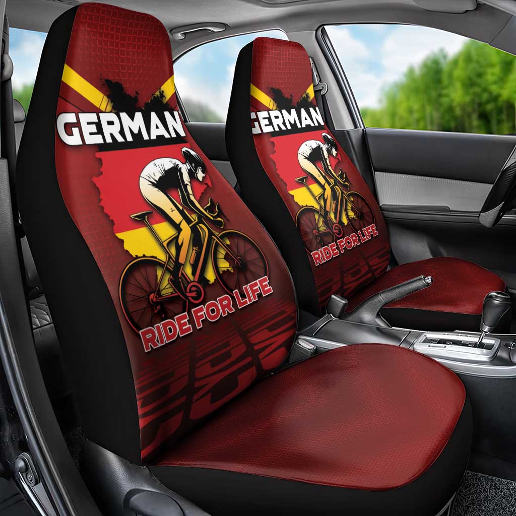 Germany Cycling Car Seat Cover Ride For Life - Wonder Print Shop
