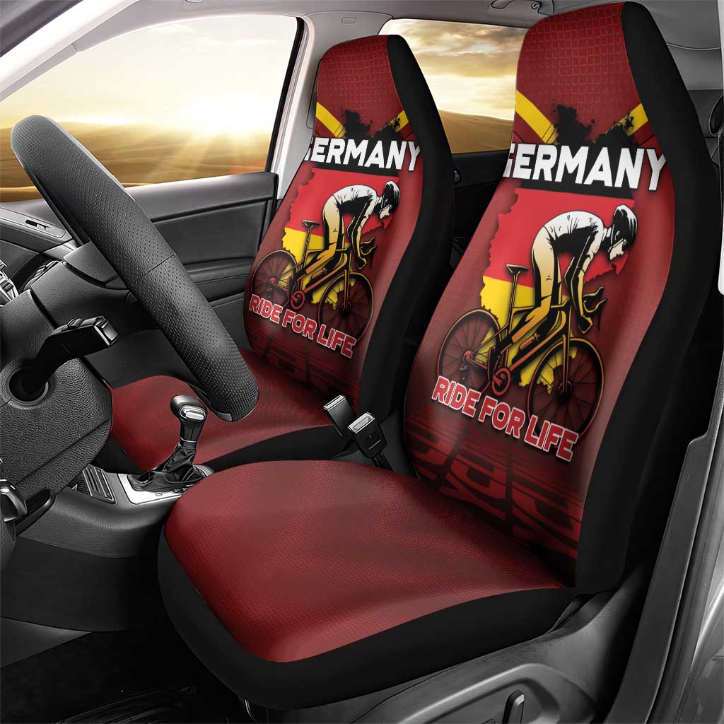 Germany Cycling Car Seat Cover Ride For Life - Wonder Print Shop