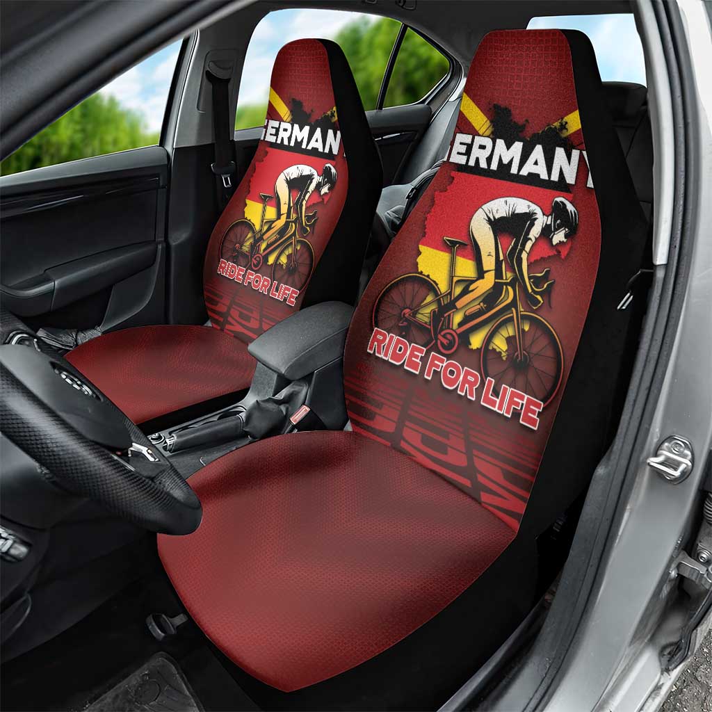 Germany Cycling Car Seat Cover Ride For Life - Wonder Print Shop