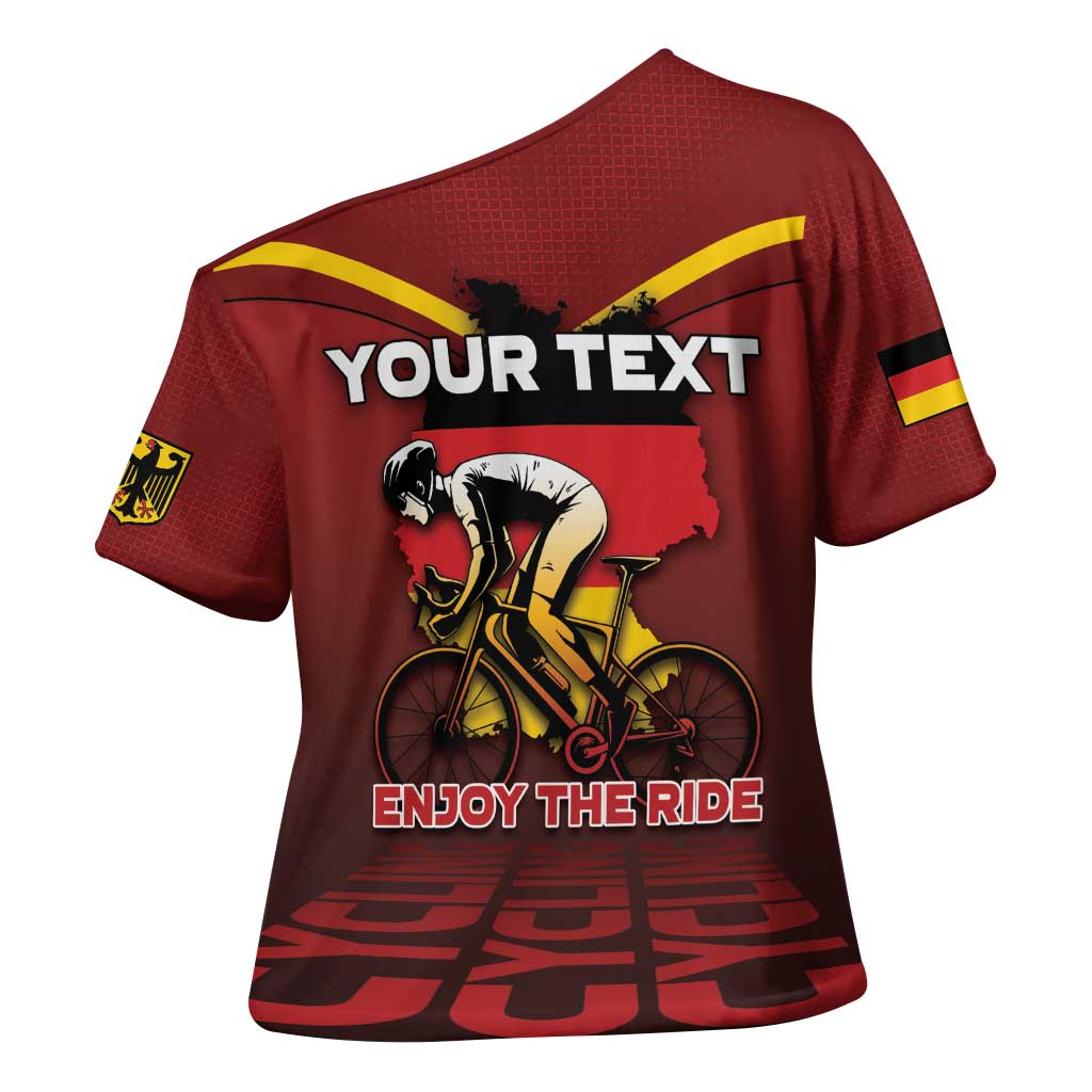 Personalized Germany Cycling Cross Shoulder Shirt Ride For Life - Wonder Print Shop