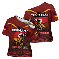 Personalized Germany Cycling Cross Shoulder Shirt Ride For Life - Wonder Print Shop
