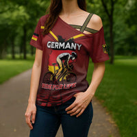 Personalized Germany Cycling Cross Shoulder Shirt Ride For Life - Wonder Print Shop