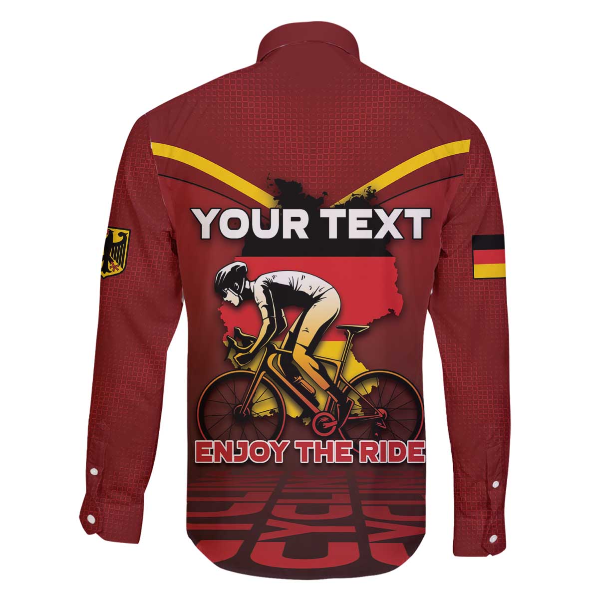 Personalized Germany Cycling Family Matching Off The Shoulder Long Sleeve Dress and Hawaiian Shirt Ride For Life - Wonder Print Shop