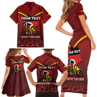 Personalized Germany Cycling Family Matching Short Sleeve Bodycon Dress and Hawaiian Shirt Ride For Life - Wonder Print Shop