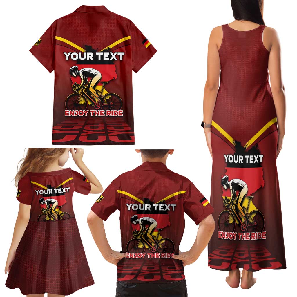 Personalized Germany Cycling Family Matching Tank Maxi Dress and Hawaiian Shirt Ride For Life - Wonder Print Shop