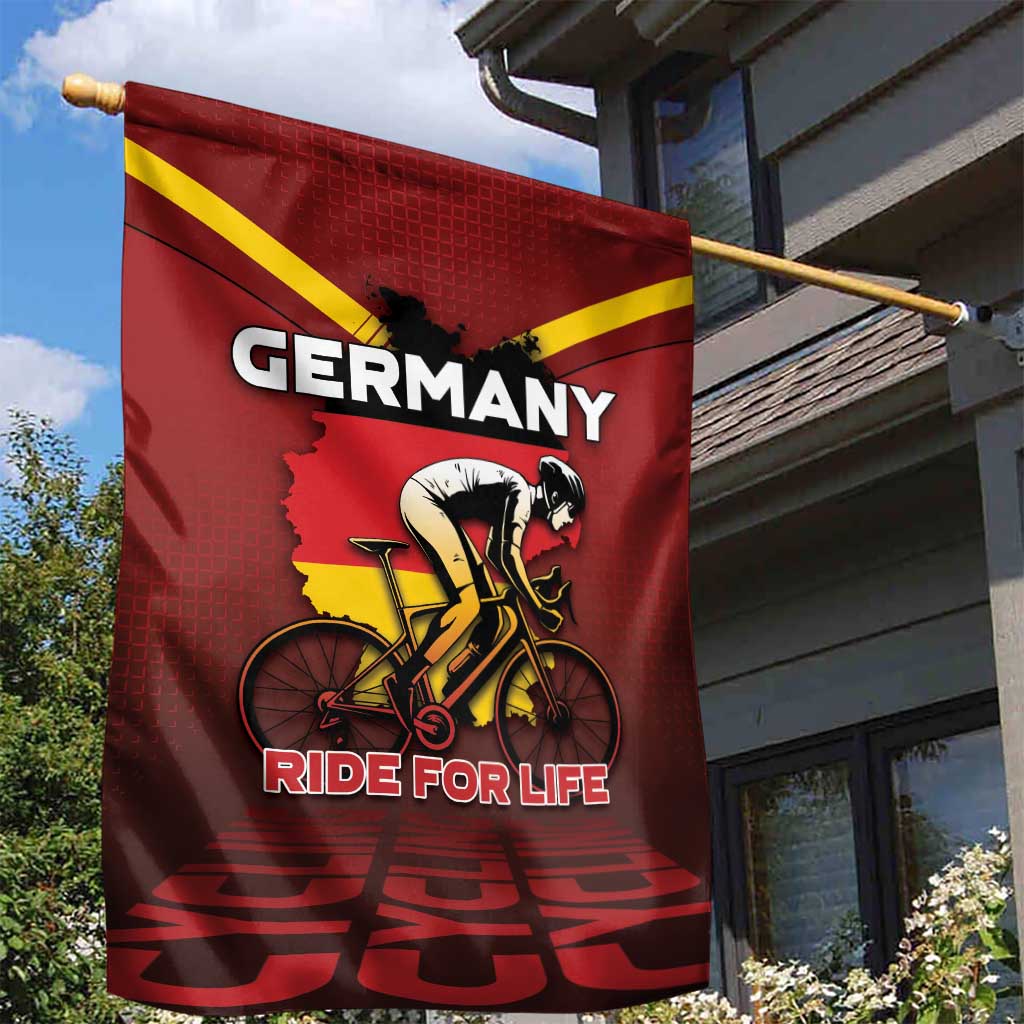 Germany Cycling Garden Flag Ride For Life - Wonder Print Shop