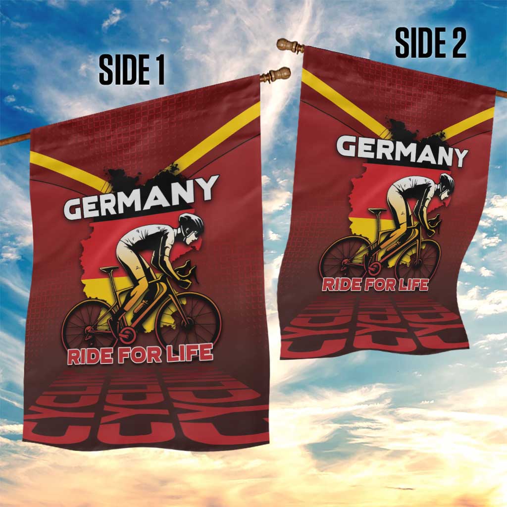 Germany Cycling Garden Flag Ride For Life - Wonder Print Shop