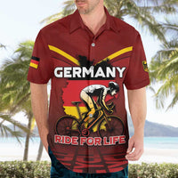 Personalized Germany Cycling Hawaiian Shirt Ride For Life - Wonder Print Shop
