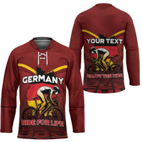 Personalized Germany Cycling Hockey Jersey Ride For Life - Wonder Print Shop
