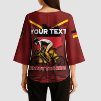 Personalized Germany Cycling Kimono Sleeve Blouse Ride For Life - Wonder Print Shop