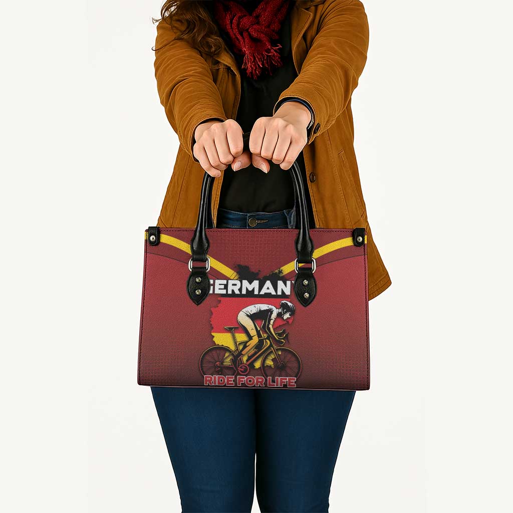 Germany Cycling Leather Bag Ride For Life - Wonder Print Shop