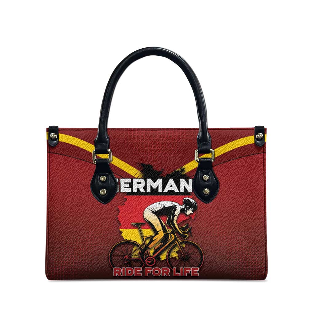Germany Cycling Leather Bag Ride For Life - Wonder Print Shop