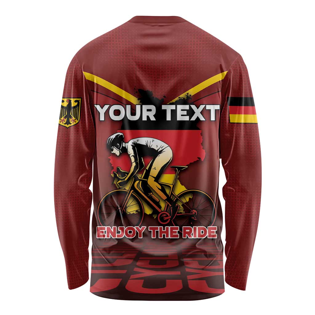 Personalized Germany Cycling Long Sleeve Shirt Ride For Life - Wonder Print Shop