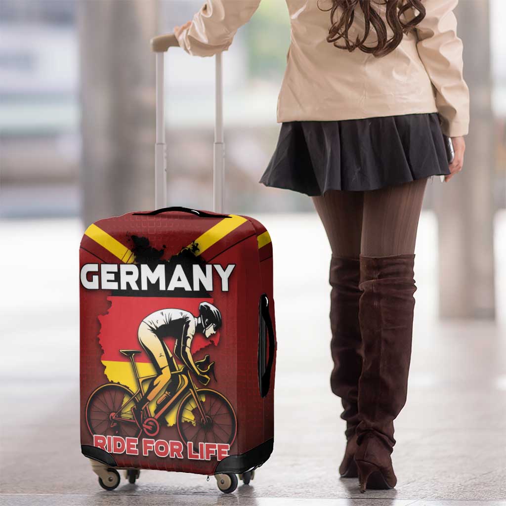 Germany Cycling Luggage Cover Ride For Life - Wonder Print Shop