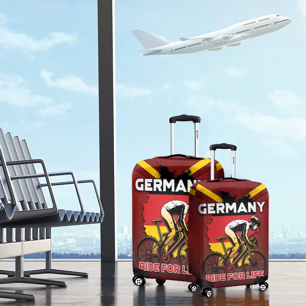 Germany Cycling Luggage Cover Ride For Life - Wonder Print Shop