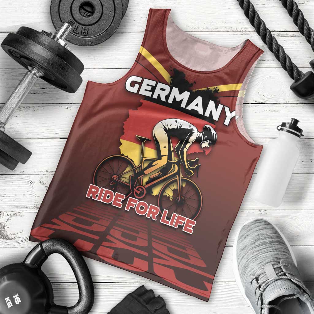 Personalized Germany Cycling Men Tank Top Ride For Life - Wonder Print Shop