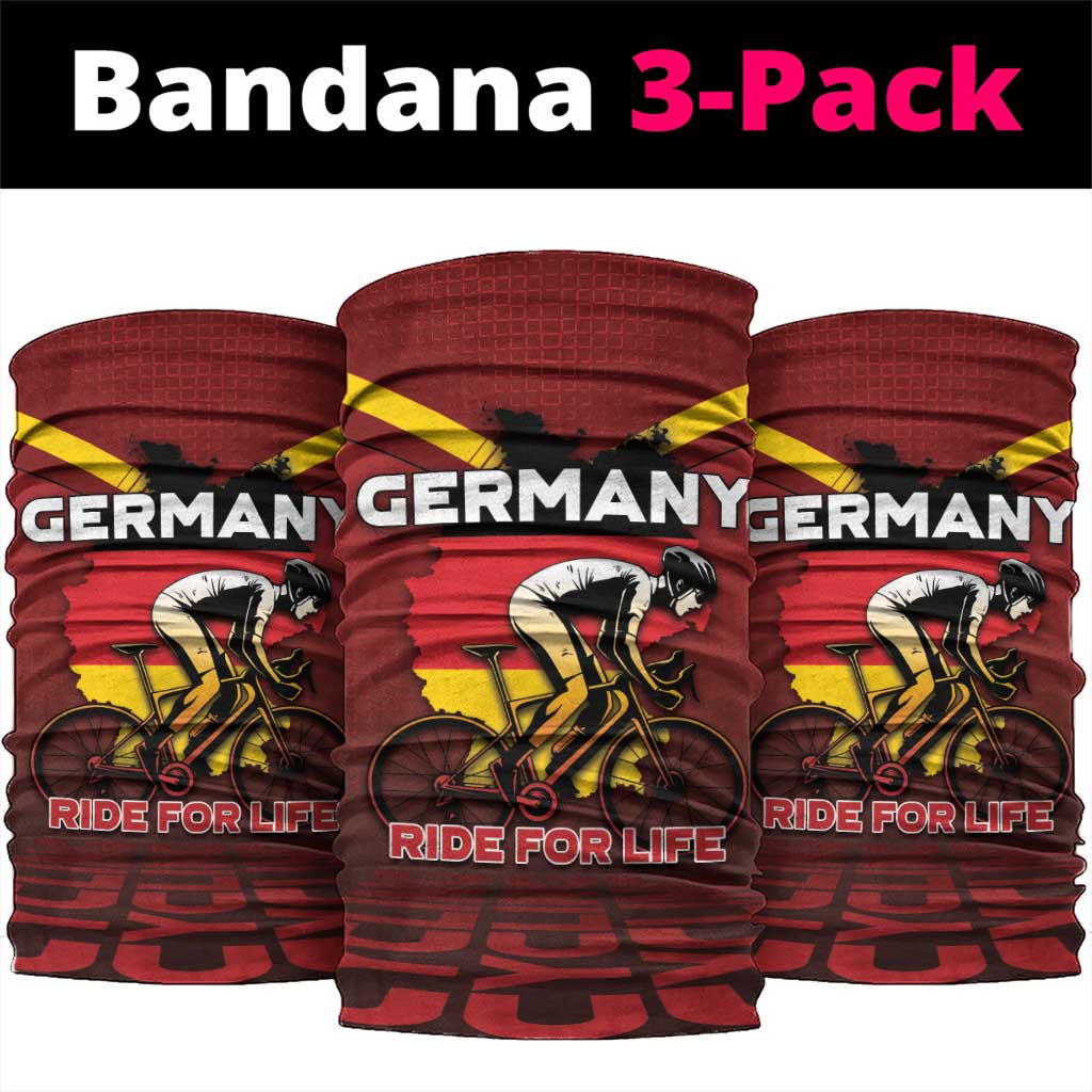 Germany Cycling Neck Gaiter Ride For Life - Wonder Print Shop
