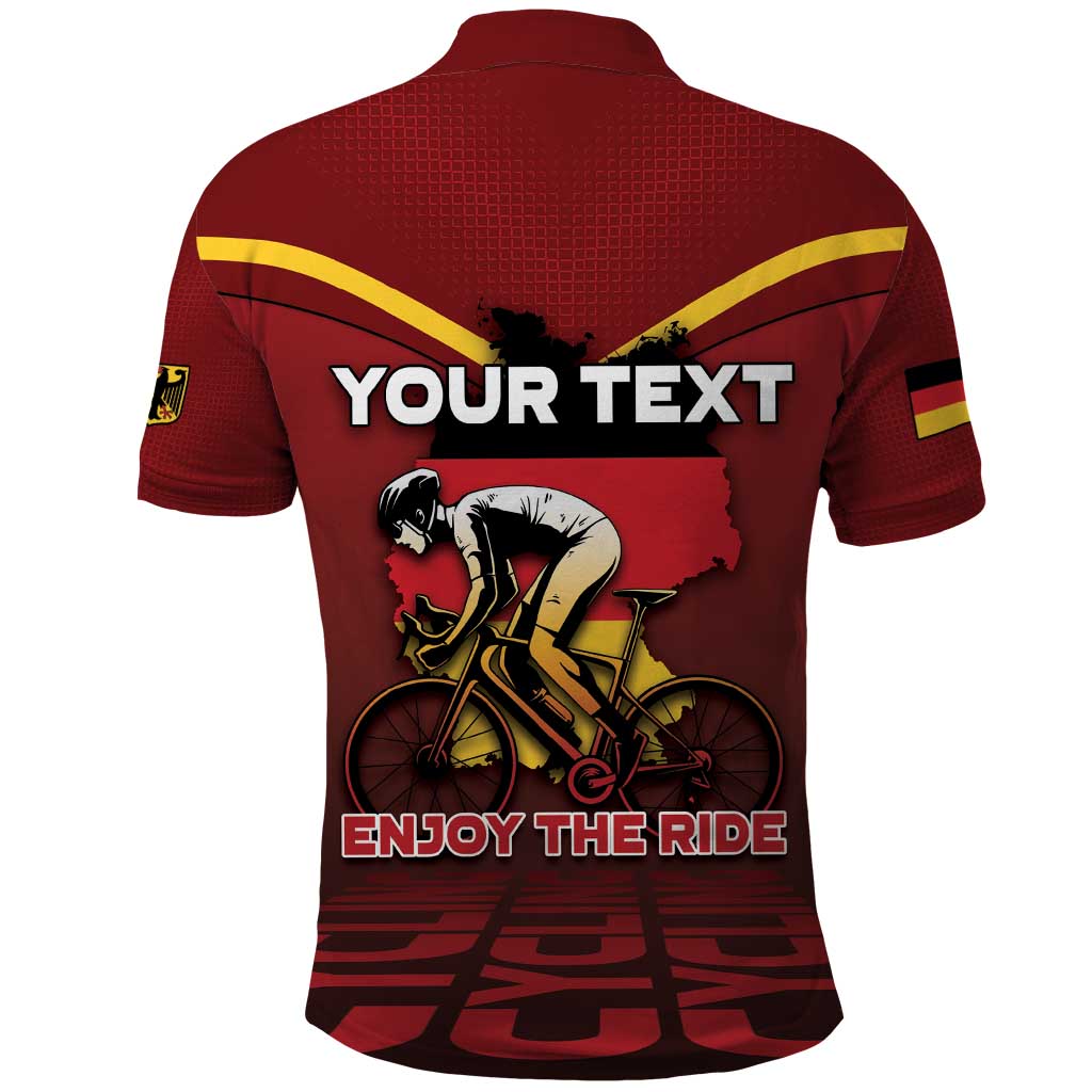 Personalized Germany Cycling Polo Shirt Ride For Life - Wonder Print Shop