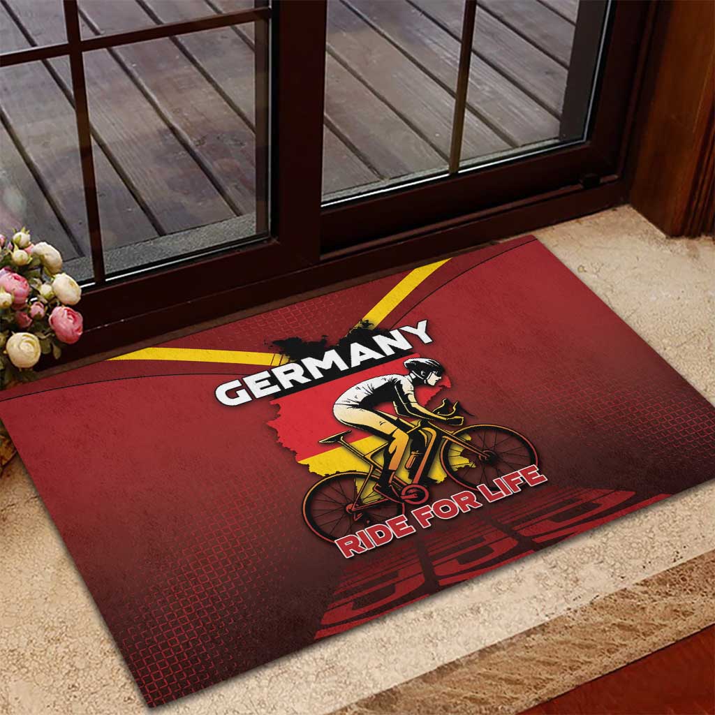 Germany Cycling Rubber Doormat Ride For Life - Wonder Print Shop