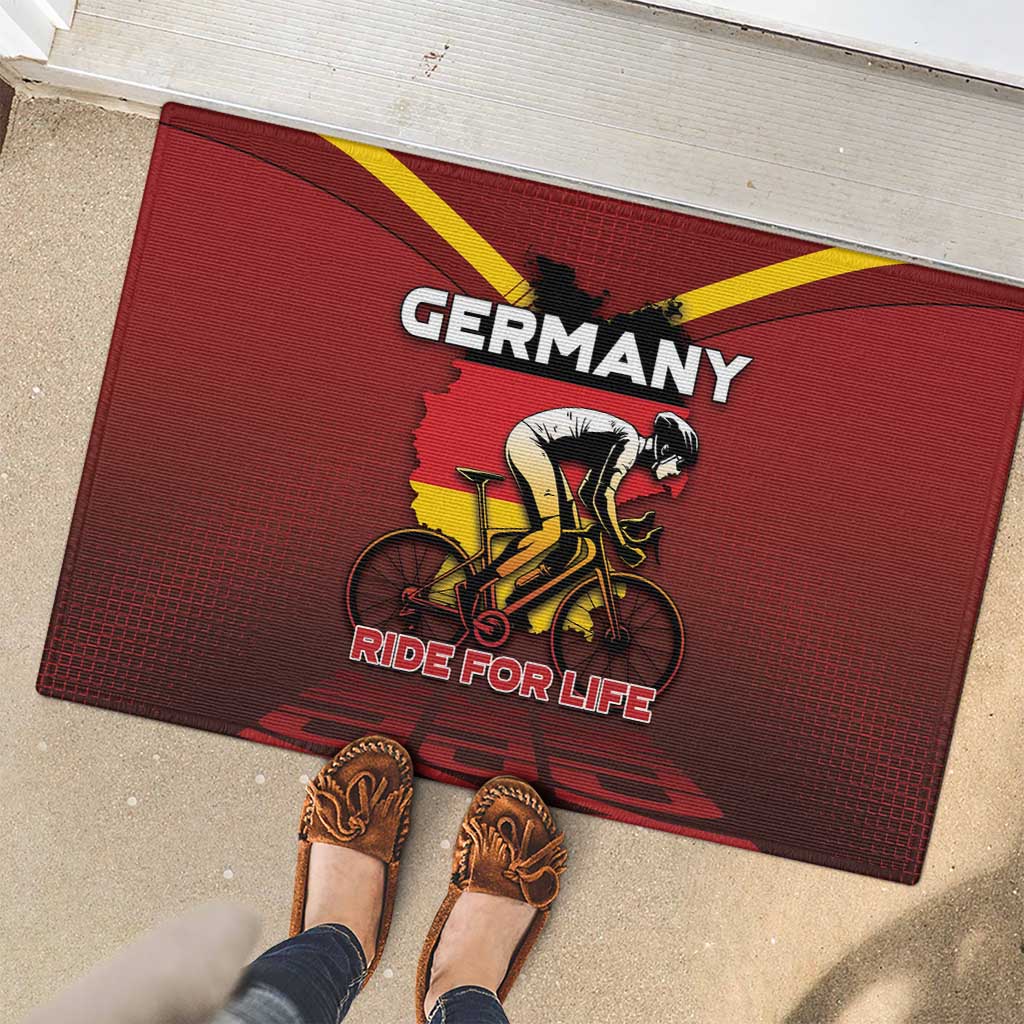 Germany Cycling Rubber Doormat Ride For Life - Wonder Print Shop
