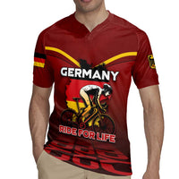 Personalized Germany Cycling Rugby Jersey Ride For Life - Wonder Print Shop