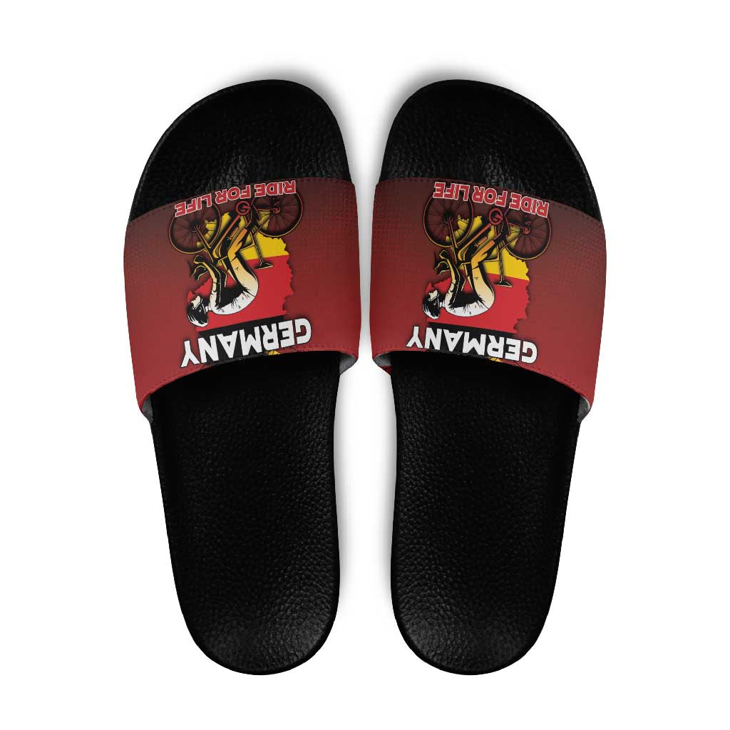 Germany Cycling Slide Sandals Ride For Life - Wonder Print Shop