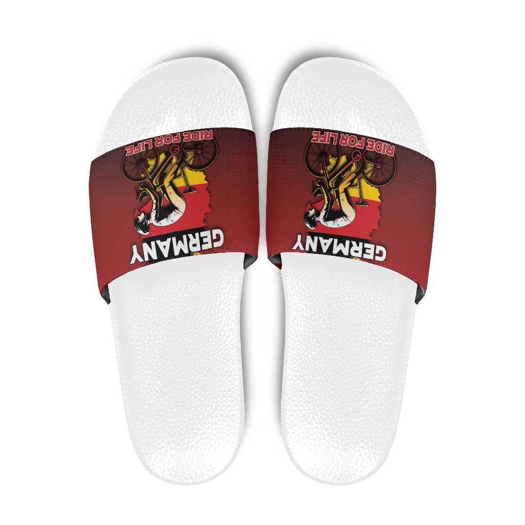 Germany Cycling Slide Sandals Ride For Life - Wonder Print Shop