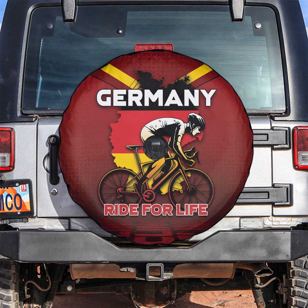 Germany Cycling Spare Tire Cover Ride For Life - Wonder Print Shop