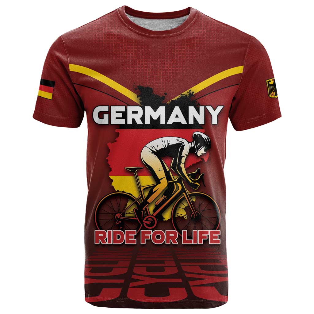 Personalized Germany Cycling T Shirt Ride For Life - Wonder Print Shop