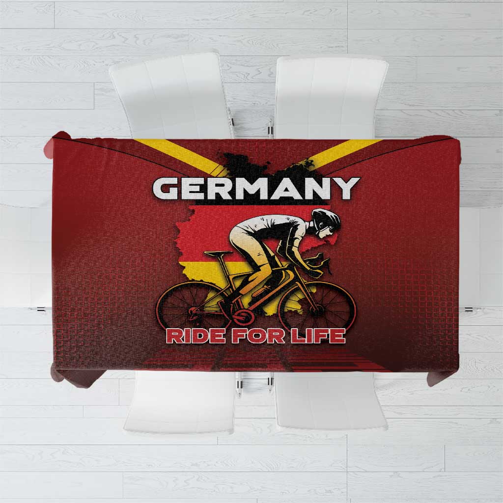 Germany Cycling Tablecloth Ride For Life - Wonder Print Shop