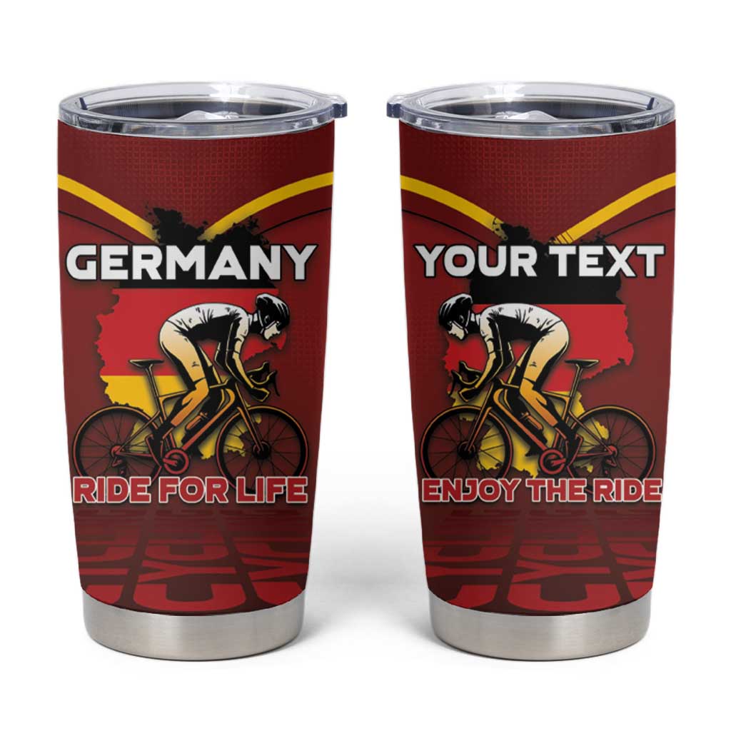 Personalized Germany Cycling Tumbler Cup Ride For Life - Wonder Print Shop