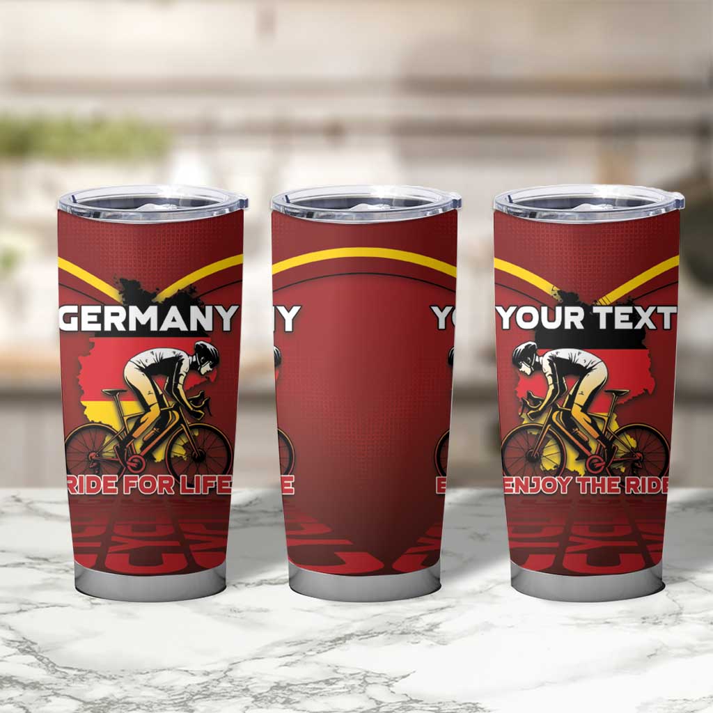 Personalized Germany Cycling Tumbler Cup Ride For Life - Wonder Print Shop