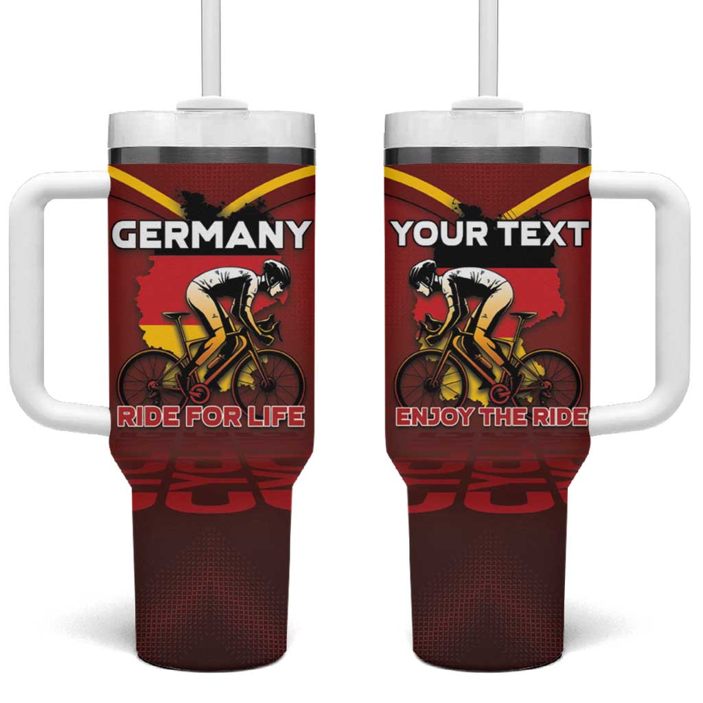 Personalized Germany Cycling Tumbler With Handle Ride For Life - Wonder Print Shop