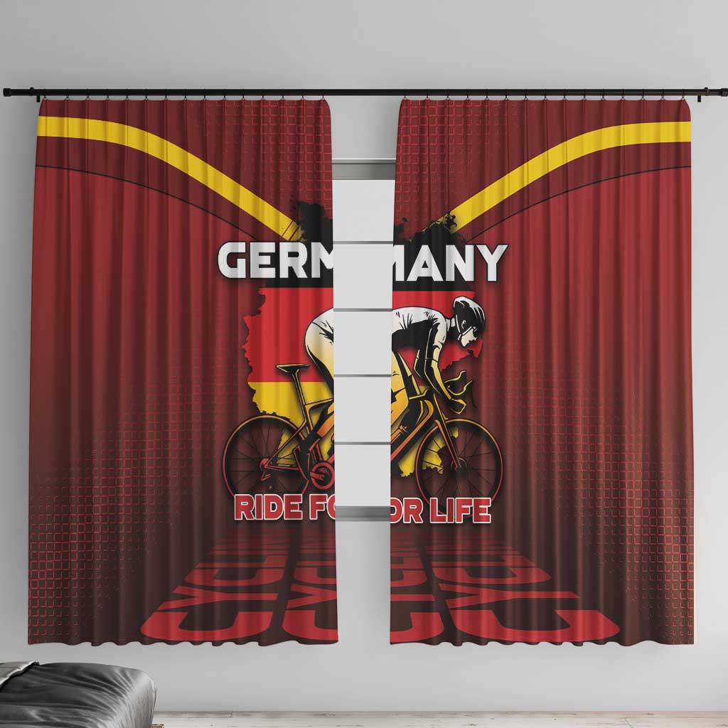 Germany Cycling Window Curtain Ride For Life - Wonder Print Shop