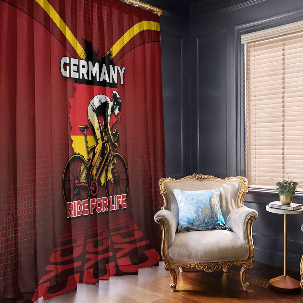 Germany Cycling Window Curtain Ride For Life - Wonder Print Shop