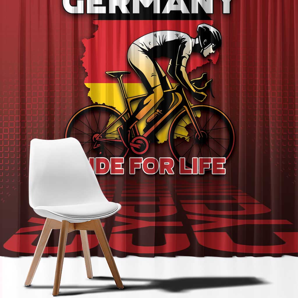 Germany Cycling Window Curtain Ride For Life - Wonder Print Shop