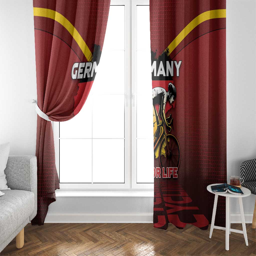 Germany Cycling Window Curtain Ride For Life - Wonder Print Shop