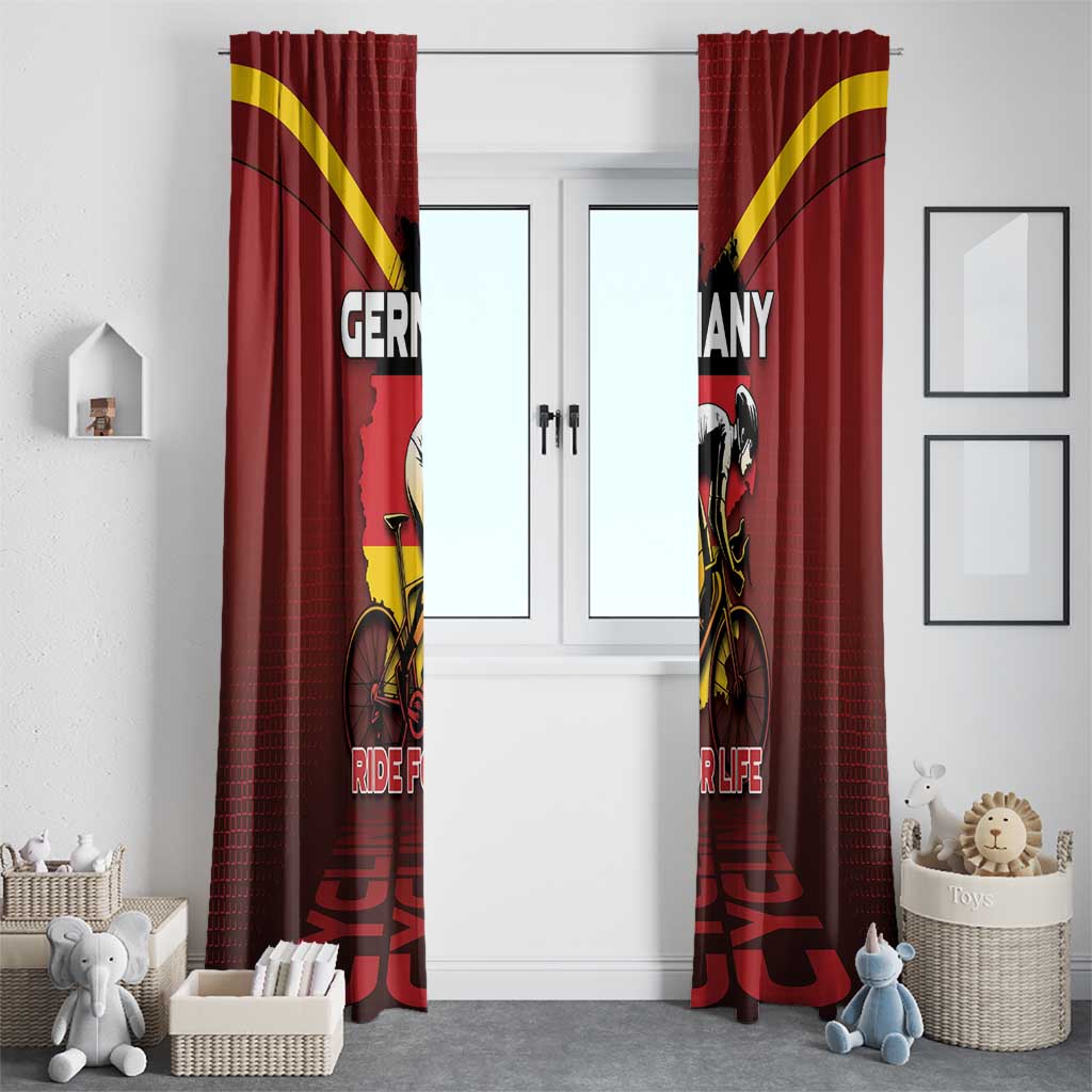 Germany Cycling Window Curtain Ride For Life - Wonder Print Shop