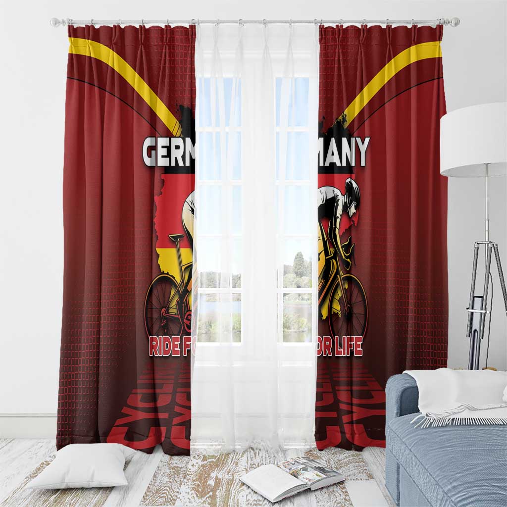 Germany Cycling Window Curtain Ride For Life - Wonder Print Shop