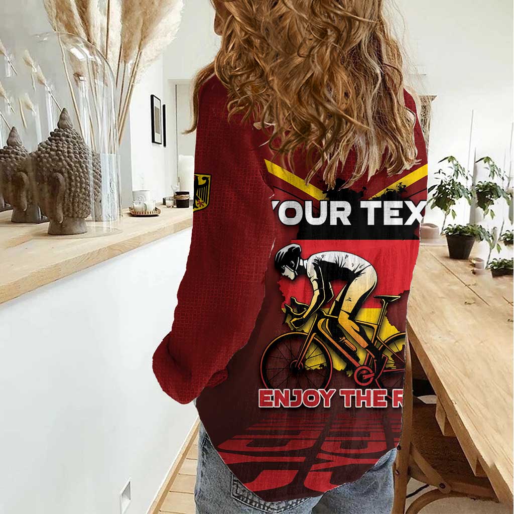 Personalized Germany Cycling Women Casual Shirt Ride For Life - Wonder Print Shop