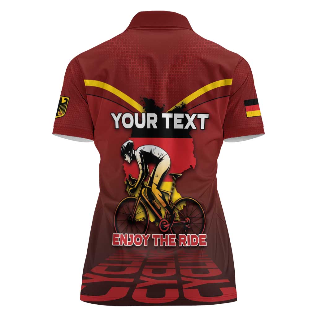 Personalized Germany Cycling Women Polo Shirt Ride For Life - Wonder Print Shop