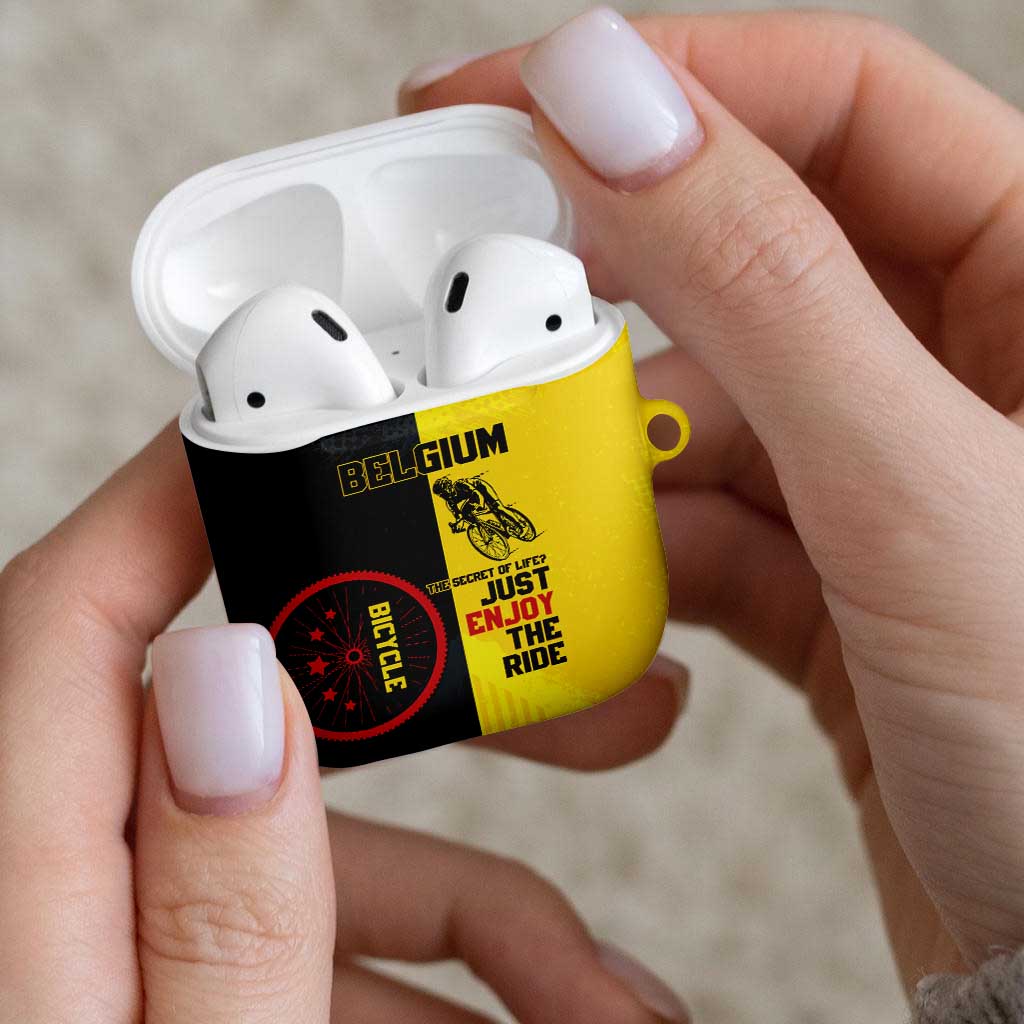 Belgium Cycling AirPods Case Just Enjoy The Ride - Wonder Print Shop