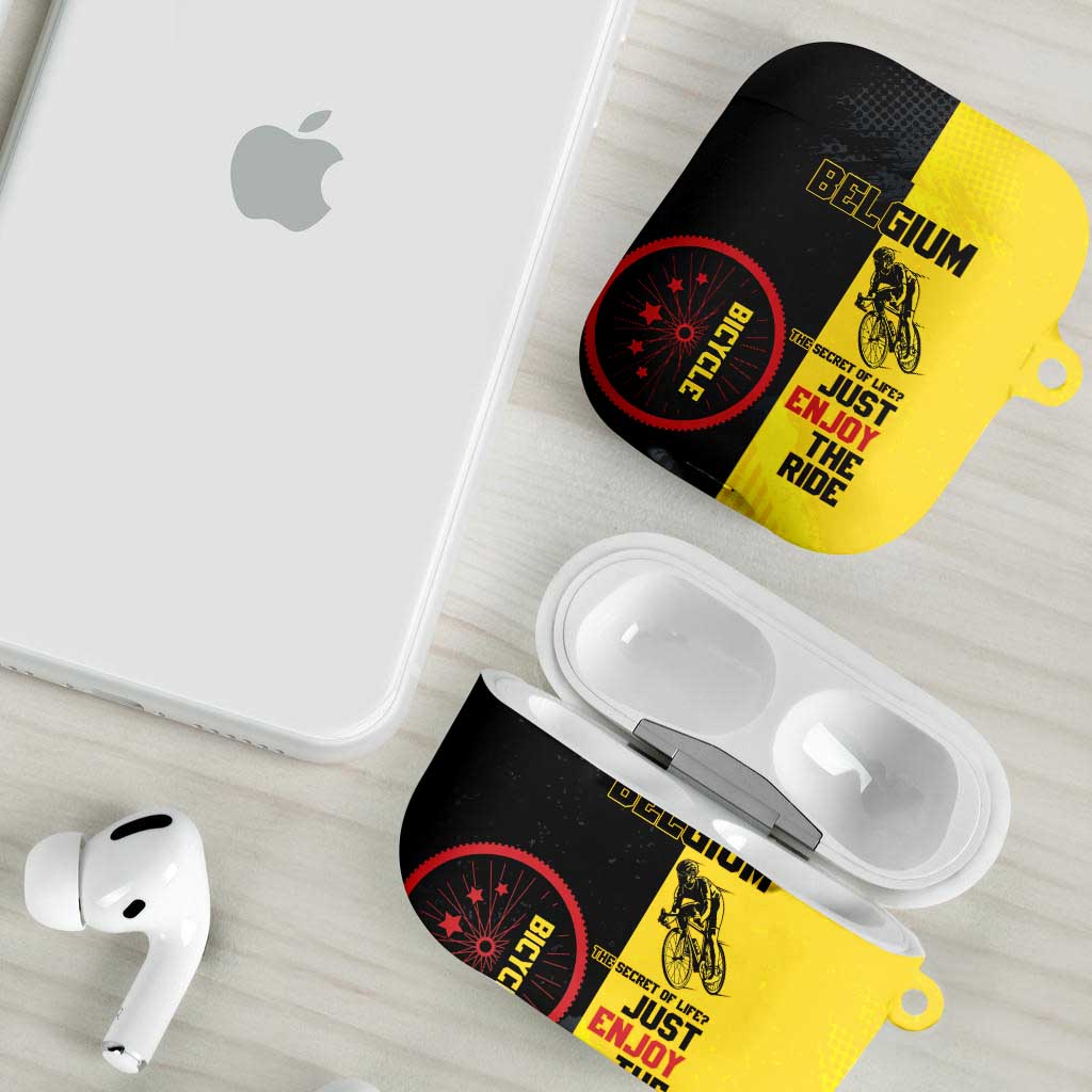 Belgium Cycling AirPods Case Just Enjoy The Ride - Wonder Print Shop